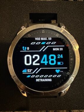Garmin Epix Gen 2 47mm Silver and Black GPS Multisport Sapphire Smartwatch